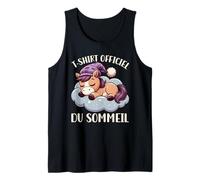 T-Shirt Officiel du Sommeil Cheval Pyjama Nuit Humor Débardeur