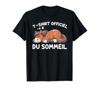 T-Shirt Officiel du Sommeil Cheval Pyjama Nuit Tardif T-Shirt