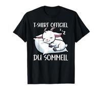 T-Shirt Officiel du Sommeil Chèvre Pyjama Nuit Humor T-Shirt