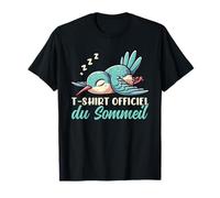 T-Shirt Officiel du Sommeil Colibri Pyjama Nuit Humor T-Shirt