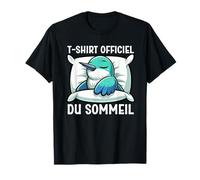 T-Shirt Officiel du Sommeil Colibri Pyjama Nuit Relax T-Shirt