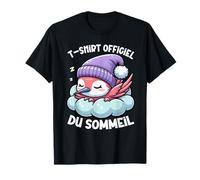 T-Shirt Officiel du Sommeil Colibri Sieste Nuit Paresseux T-Shirt
