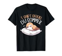 T-Shirt Officiel du Sommeil Colibri Sieste Nuit Paresseux T-Shirt