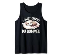 T-Shirt Officiel du Sommeil Furet Nuit Drôle Paresse Pyjama Débardeur