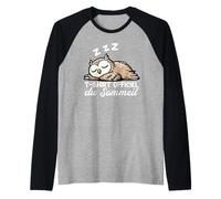 T-Shirt Officiel du Sommeil Hibou Nuit Relaxante Endormie Manche Raglan