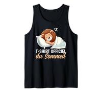 T-Shirt Officiel du Sommeil Lion Nuit Tardive Sarcastique Débardeur