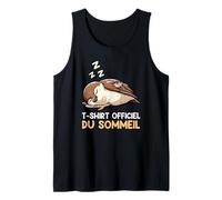 T-Shirt Officiel du Sommeil Moineau Nuit Relaxante Débardeur