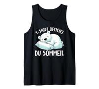 T-Shirt Officiel du Sommeil Ours Polaire Pyjama de Sommeil Débardeur