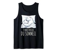 T-Shirt Officiel du Sommeil Ours Polaire Pyjama de Sommeil Débardeur