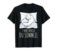 T-Shirt Officiel du Sommeil Ours Polaire Pyjama de Sommeil T-Shirt