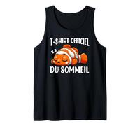 T-Shirt Officiel du Sommeil Poisson Clown Drôle Sieste Débardeur