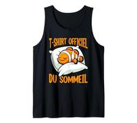 T-Shirt Officiel du Sommeil Poisson Clown Sarcasme Coucher Débardeur