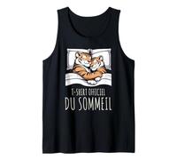 T-Shirt Officiel du Sommeil Tigre Sieste au Lit Débardeur