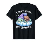 T-Shirt Officiel du Sommeil Tortue De Mer Nuit Paresseuse T-Shirt