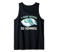 T-Shirt Officiel du Sommeil Tortue De Mer Nuit Sarcastique Débardeur