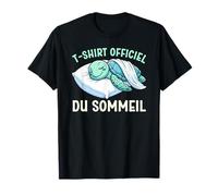 T-Shirt Officiel du Sommeil Tortue De Mer Nuit Sarcastique T-Shirt