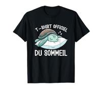 T-Shirt Officiel du Sommeil Tortue de Mer Sieste Sommeil T-Shirt