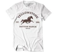 T-Shirt Officiel Du Yellowstone Dutton Ranch - Montana Pour Hommes Tailles S-XXL