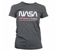 T-Shirt Officiellement Licencié NASA - États-Unis Femme Tailles S-XXL