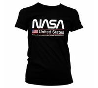 T-Shirt Officiellement Licencié NASA - États-Unis Femme Tailles S-XXL