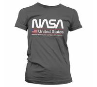 T-Shirt Officiellement Licencié NASA - États-Unis Femme Tailles S-XXL