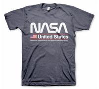 T-Shirt Officiellement Licencié NASA - États-Unis Pour Hommes Tailles S-XXL