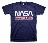 T-Shirt Officiellement Licencié NASA - États-Unis Pour Hommes Tailles S-XXL