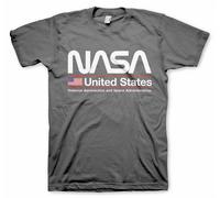T-Shirt Officiellement Licencié NASA - États-Unis Pour Hommes Tailles S-XXL