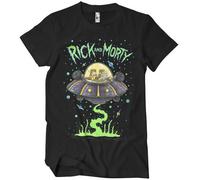 T-Shirt Officiellement Licencié Rick Et Morty Vaisseau Spatial Tailles S-XXL