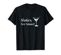 T-shirt olive en verre à martini Shaken Not Stirred T-Shirt