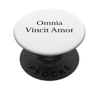 T-Shirt Omnia Vincit Amor - Love Conquers All Latin PopSockets PopGrip Adhésif