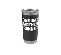 T-shirt « One Bad Mother Runner » Gobelet isotherme en acier inoxydable double paroi