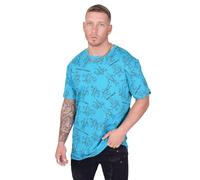 T-Shirt One Piece All Over Cyan S