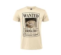 T-Shirt One Piece Chapeau de Paille Recherché Modèle Recherché. Manches Courtes. 100% Coton. Unisexe. Disponible en différents modèles. Tailles de l'adulte au garçon. (Roronoa Zoro, XL)