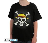T-Shirt 'One Piece' - Skull With Map - Enfant - noir - Taille 7/8 Ans