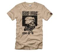 T-shirt « Operation Desert Shield » - Storm Guerre de golf USA Irak Veteran # 36684, sable, M