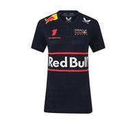 T-Shirt Oracle Red Bull Racing Teamline pour Femme, Motif Max Verstappen - Ciel Nocturne (FR/ES, Alpha/Lettres, S, Taille Normale, Taille Normale, Bleu)