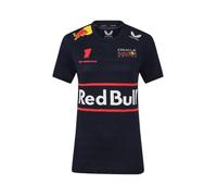 T-Shirt Oracle Red Bull Racing Teamline pour Femme, Motif Max Verstappen - Ciel Nocturne