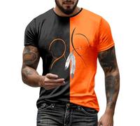 T-shirt Orange Day pour homme - Every Child Matters T-shirt pour soutenir et commémorer les enfants indigènes | Haut de solidarité avec différents motifs, Style_l06 Noir, S