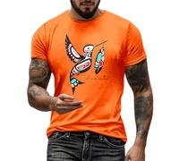 T-shirt Orange Day pour homme - Every Child Matters T-shirt pour soutenir et commémorer les enfants indigènes | Haut de solidarité avec différents motifs, Style_l09 Orange, XXL