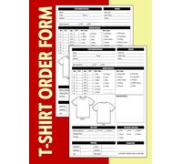 T-Shirt Order Form Log Book