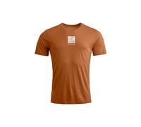 T-shirt ORTOVOX 120 COOL TEC ABSTRACT TS M (bristle brown) homme L