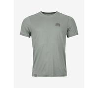 T-shirt Ortovox 120 Cool Tec MTN Stripe à manches courtes gris fumée - S