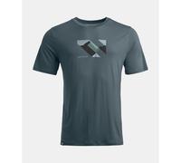 T-shirt Ortovox 140 Cool Landscape M gris arctique foncé M