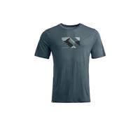 Ortovox - T-shirt de randonnée léger en laine mérinos - 140 Cool Landscape T-shirt M Dark Arctic Grey pour Homme en Laine - Taille M - Gris Gris M