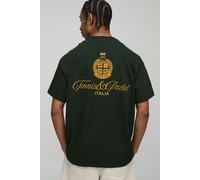 T-shirt oversize à broderie tennis et padel homme - vert - S, vert