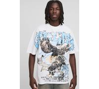 T-shirt oversize à col montant et coutures apparentes - Ofcl homme - blanc - XS, blanc