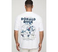 T-shirt oversize à col montant et imprimé Disney Donald Duck homme - blanc - XS, blanc