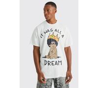 T-shirt oversize à imprimé Baby Biggie homme - blanc - XS, blanc