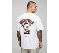 T-shirt oversize à imprimé Beverly Hills homme - blanc - XS, blanc